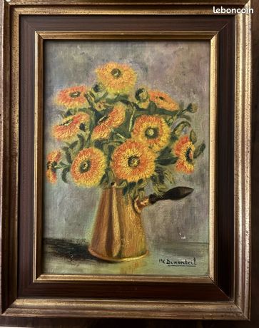 Huile sur toile signée M Dumonteil
