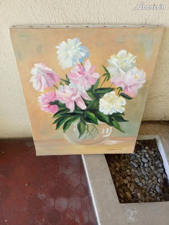 Tableau Aquarelle de Danièle Perrain décor fleurs