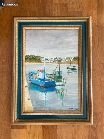Tableau peinture bateaux de JP Dubois