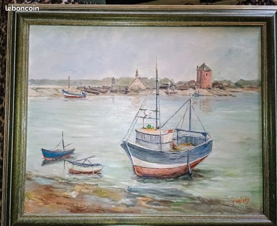 TABLEAU HST ( Camaret sur Mer la tour Vauban )1973