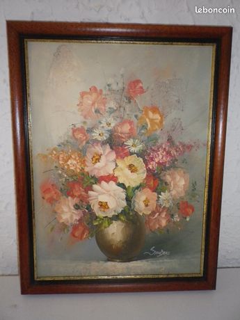 Peinture huile sur toile signée « SANDERS »