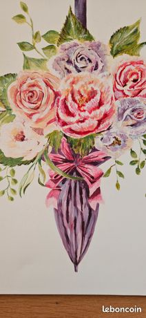 Tableau peint à la main