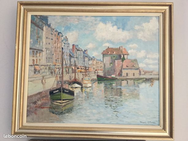 Tableau Honfleur, la Commanderie