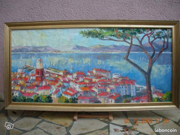Peinture d'Antoine BOGEY "Golfe St Tropez"