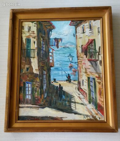 Tableau signé AVLAS Palma de Majorque 65