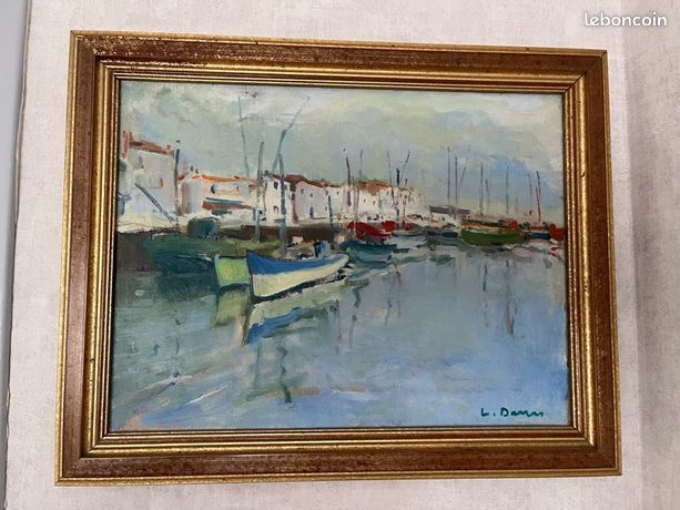 Peinture huile sur toile L DARRAS