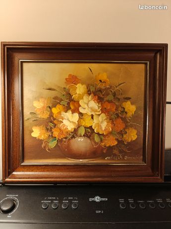 Huile sur toile - Bouquet