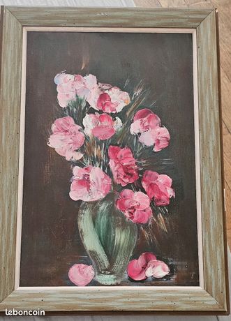 Tableau huile sur bois