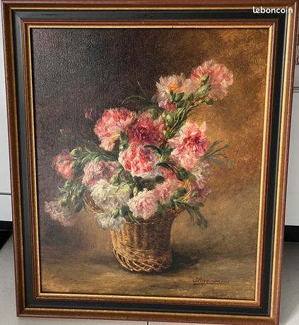 Tableau huile sur toile signée Roggenmoser