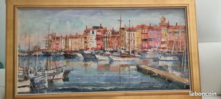 Tableaux port de Saint-Tropez et divers