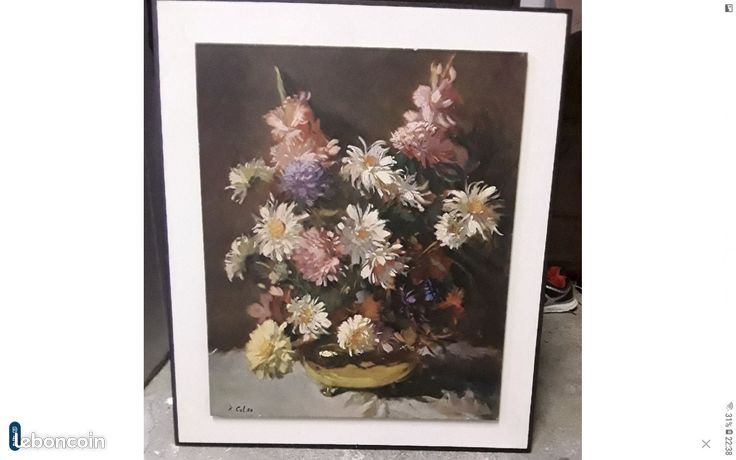 Tableau Rudolph Colao 63,5 x 74 cm ancien vintage