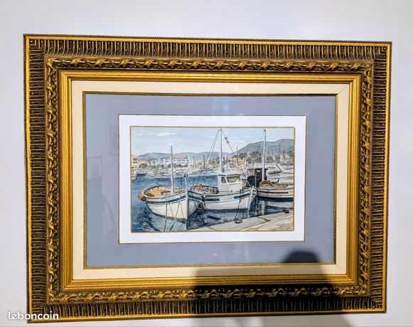 Belle aquarelle signée JL Carle