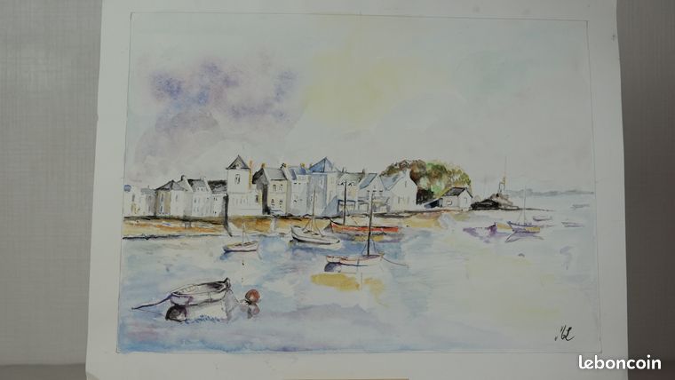 Aquarelle, Port Normand