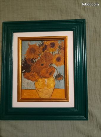 Huile sur toile "Les tournesols" inspiration Van Gogh