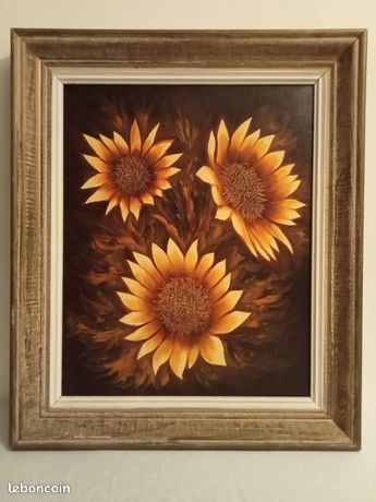 Tableau « Tournesols », huile sur toile