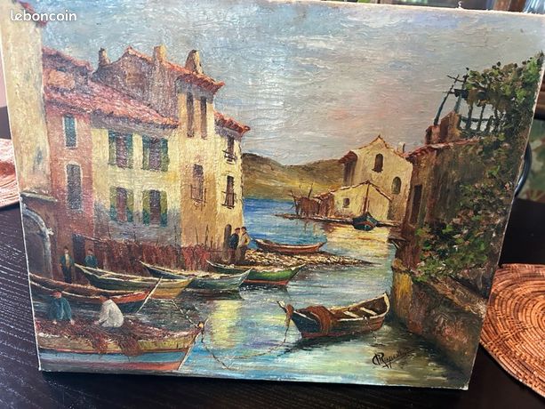 Tableau : village de pêcheurs