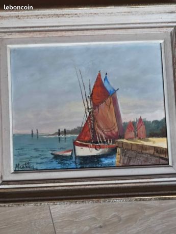 Tableau huile sur toile Marcel Catelein excellent état