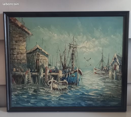 Peinture marine signé