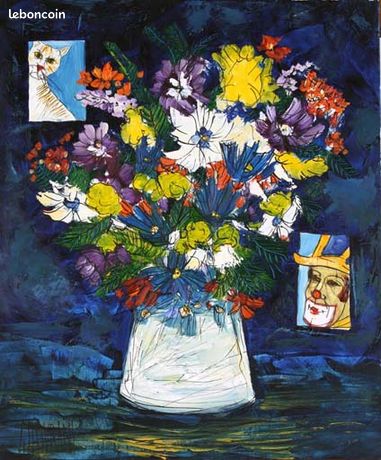 Les voisins – Huile sur toile de Gérard Gouverant