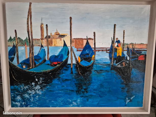 Tableau peinture huile Venise