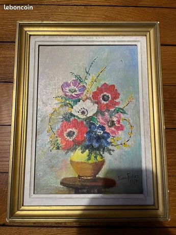 Peinture tableau fleurs