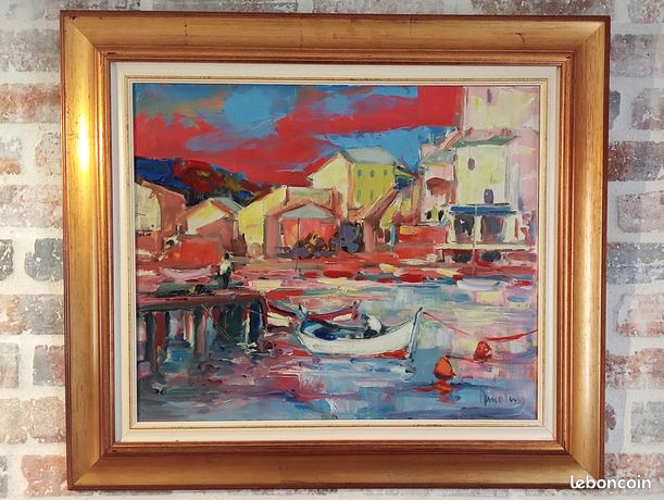 Tableau, huile sur toile de Louis AMALVY (1918-2003)