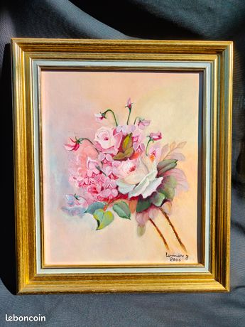 Tableau Nature morte, Peinture signée