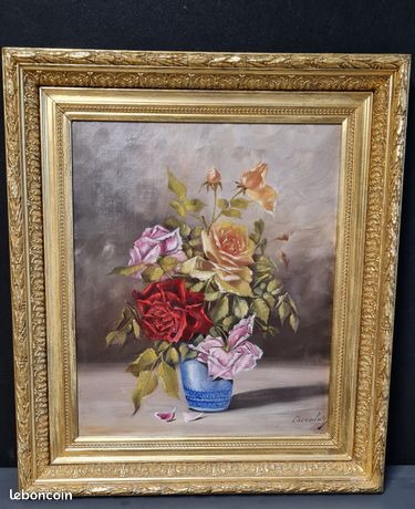 Huile sur toile école française