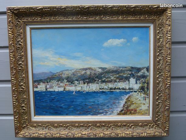 La Baie de Toulon peinture signée José Beltran
