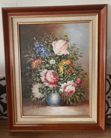 Peinture sur toile signée