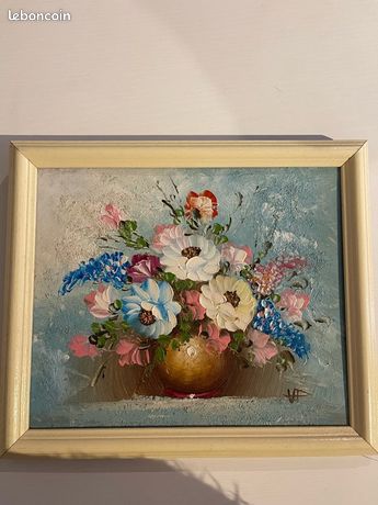 Peinture à huile tableau ancien