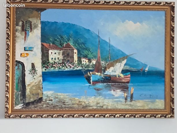 Tableau ancien signé camprio