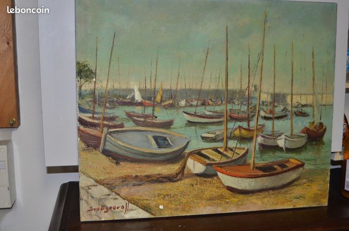 Peinture Soungouroff - Port du Palm Beach Cannes