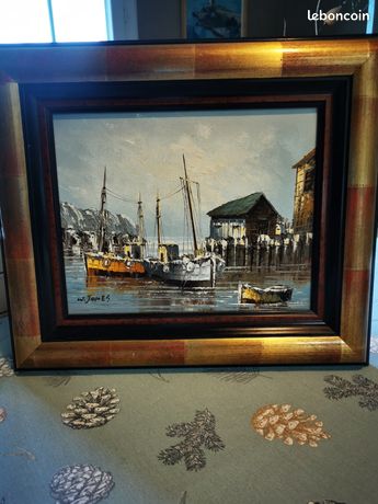 Très belle peinture à l'huile William Jones