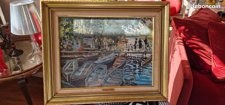 Huile sur toile encadrée et signée