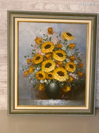 Tableau peinture huile signé SANDERS