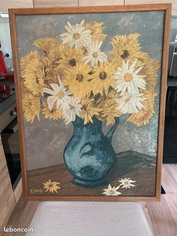 Tableau bouquet de fleurs Camü