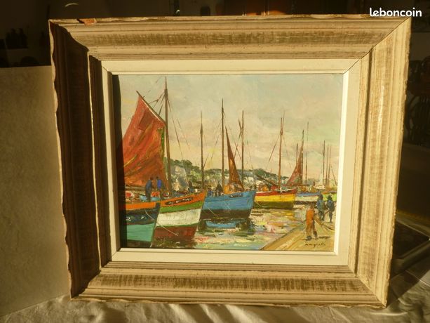 Tableau breton port de pêche