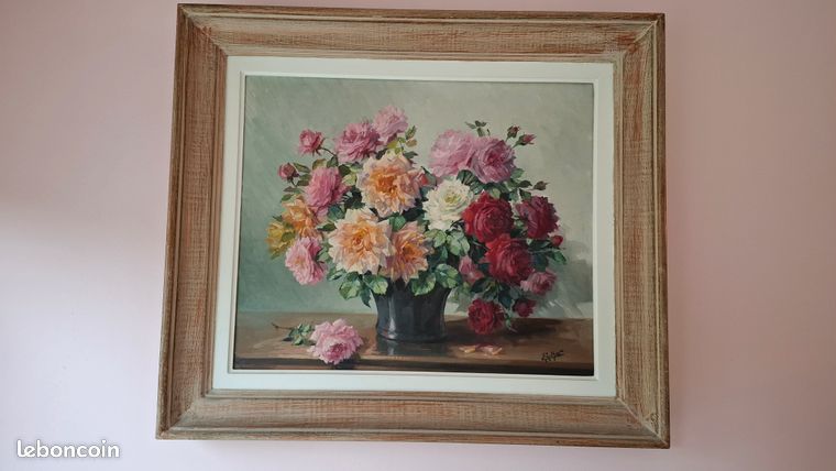 Tableau peinture fleurs 2