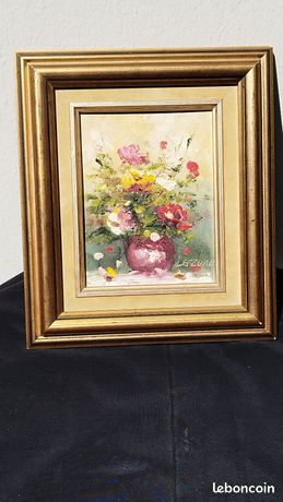 Tableau peinture sur toile signée Lefèvre