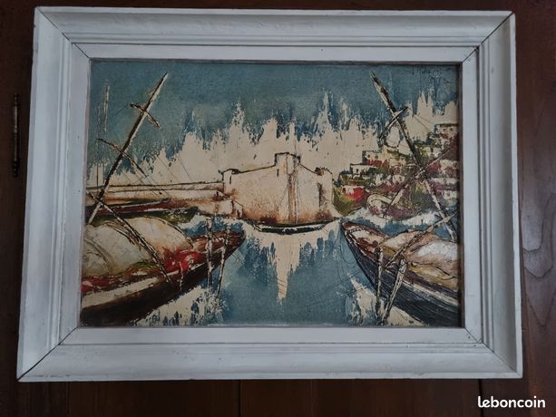 Tableau peinture bateau