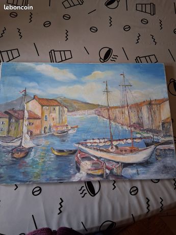 Tableau sur toile peinture à l'huile