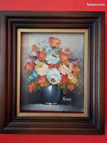 Peinture nature morte bouquet