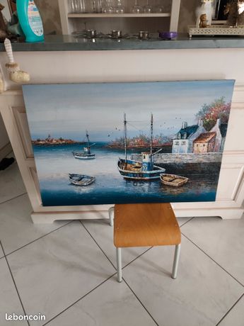 Toile peinte à la main