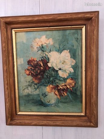 Tableau huile, signé Danset