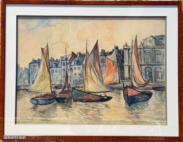 Grande aquarelle de Fred PAILHES