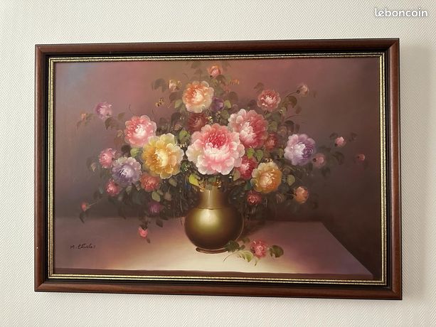 Tableau à l'huile signé