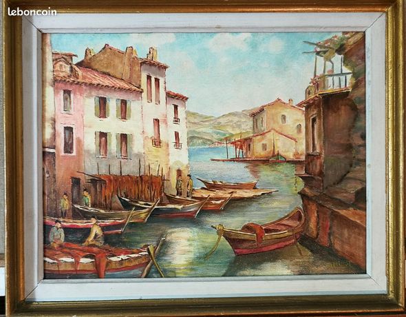 PAYSAGE DE PROVENCE par A. MILLOT HUILE 40 x 32 cm