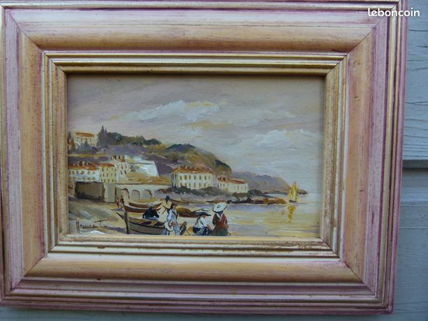Le quai Rauba Capou à Nice à la belle époque peinture JL Honnet