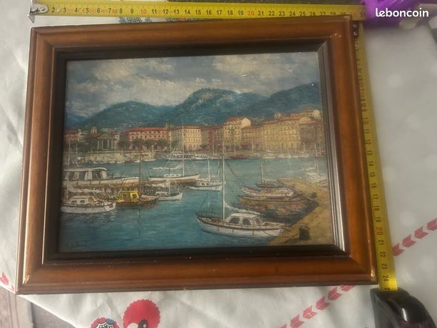 Huile sur toile Max Schwab 24x18,